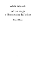 Gli asparagi e l'immortalità dell'anima