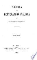 Storia della letteratura italiana
