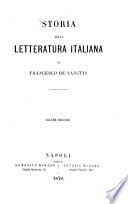 Storia della letteratura italiana