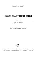 Saggio sull'intelletto umano