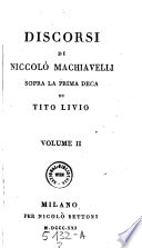 Discorsi sopra la prima Deca di Tito Livio