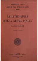 La letteratura della nuova Italia