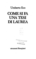 Come si fa una tesi di laurea